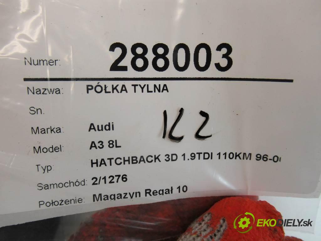 Audi A3 8L  1998 81 kW HATCHBACK 3D 1.9TDI 110KM 96-00 1900 Pláto zadná  (Pláta zadné)