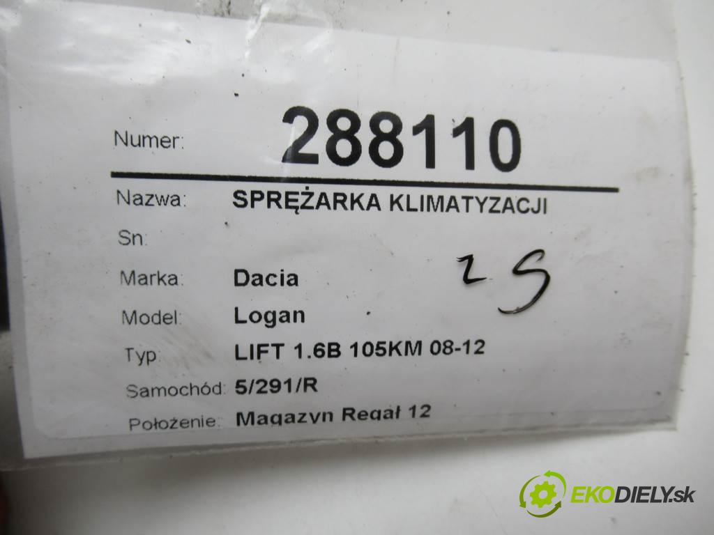 Dacia Logan  2010 77KW LIFT 1.6B 105KM 08-12 1598 Kompresor klimatizácie 926000097R (Kompresory klimatizácie)