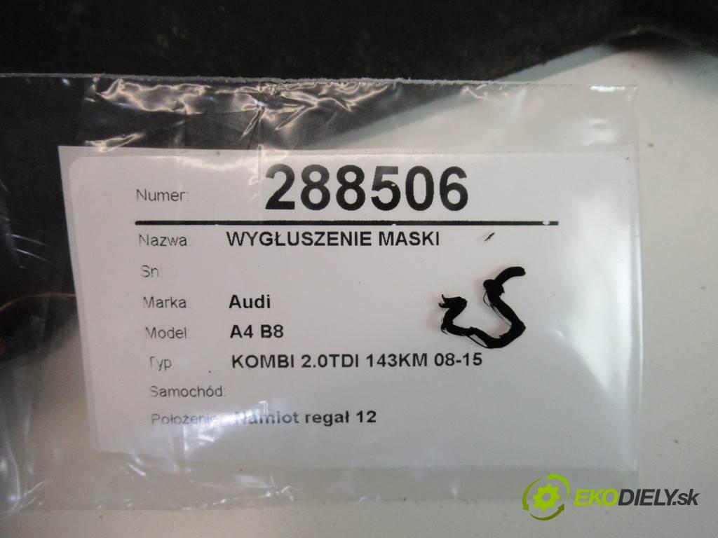 Audi A4 B8    KOMBI 2.0TDI 143KM 08-15  odhlučnění kapoty 8T0863825