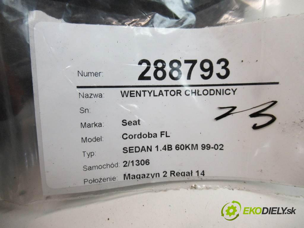 Seat Cordoba FL  2001 44 kW SEDAN 1.4B 60KM 99-02 1400 Ventilátor chladiča 6K0959455R (Ventilátory)