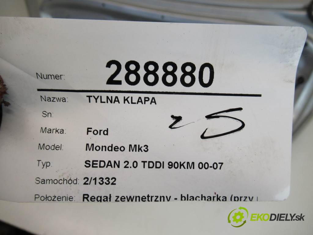 Ford Mondeo Mk3  2001 88kw SEDAN 2.0 TDDI 90KM 00-07 2000 zadní část kapota  (Zadní kapoty)