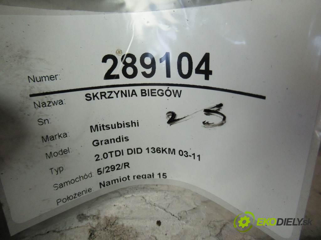 Mitsubishi Grandis  2006 100KW 2.0TDI DID 136KM 03-11 1968 Prevodovka  (Prevodovky)