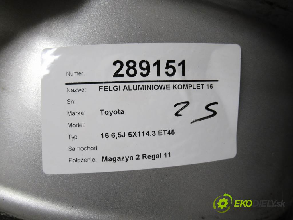 Toyota     16 6,5J 5X114,3 ET45  disky hliníkové 16  (Hliníkové)