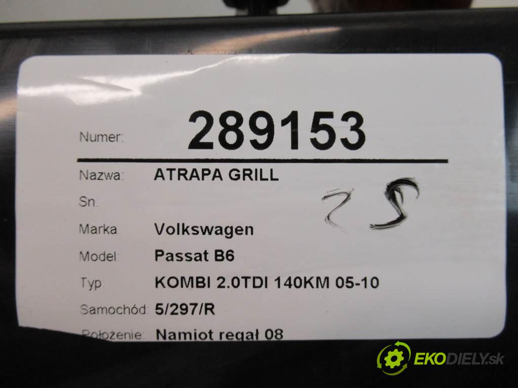 Volkswagen Passat B6  2006 103 kW KOMBI 2.0TDI 140KM 05-10 2000 Mriežka maska  (Mriežky, masky)