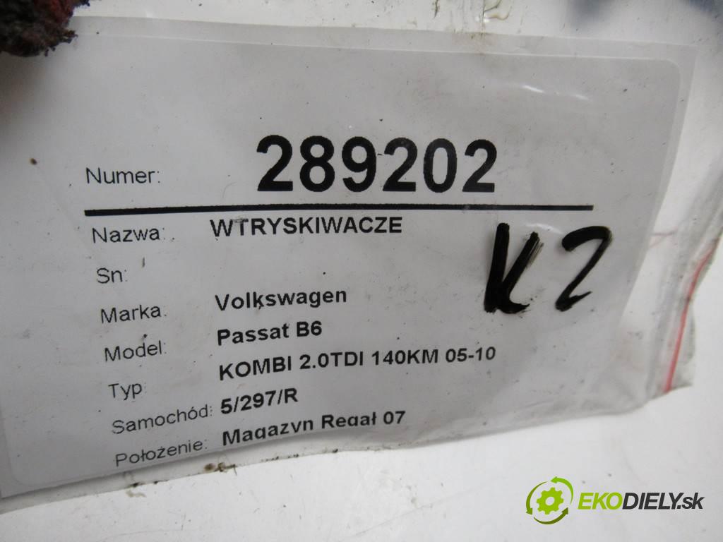 Volkswagen Passat B6  2006 103 kW KOMBI 2.0TDI 140KM 05-10 2000 Vstrekovacie ventily 0414720312 (Vstrekovacie ventily)
