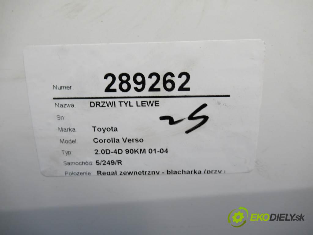 Toyota Corolla Verso  2004 90KM 2.0D-4D 90KM 01-04 1995 dveře zadní část levé