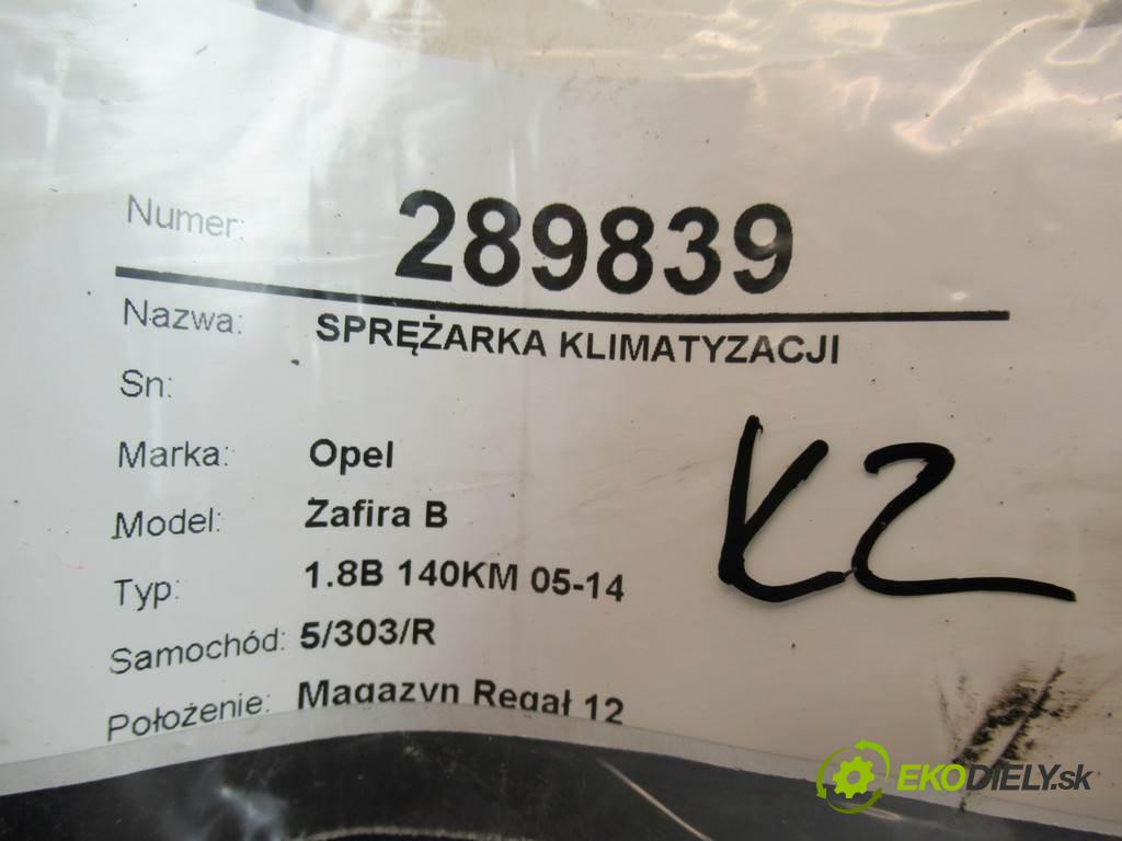 Opel Zafira B  2006 193 kW 1.8B 140KM 05-14 1800 kompresor klimatizace 13124750 (Kompresory)