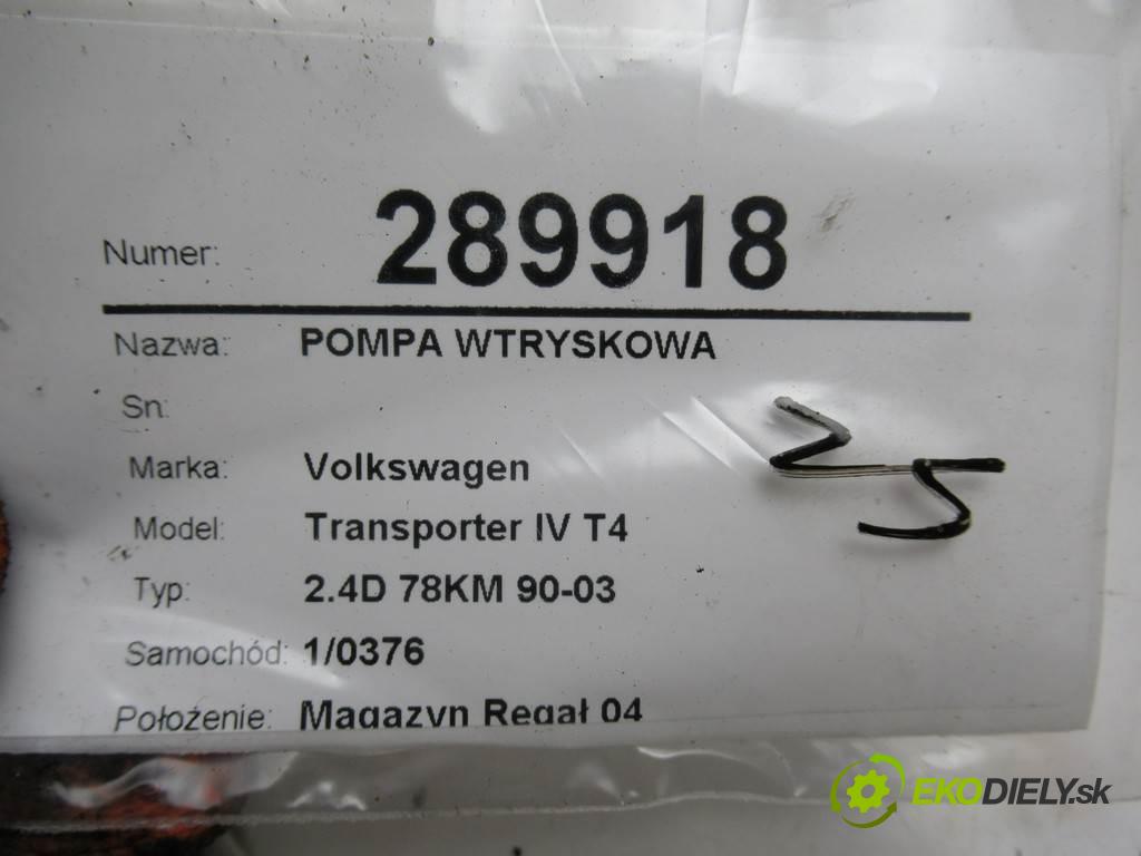 Volkswagen Transporter IV T4  1994  2.4D 78KM 90-03 2400 Pumpa vstrekovacia 074130108G (Vstrekovacie čerpadlá)