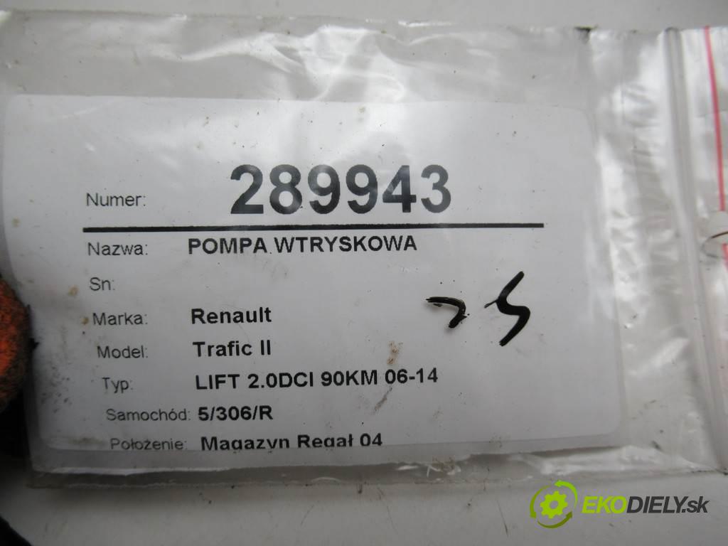 Renault Trafic II  2012  LIFT 2.0DCI 90KM 06-14 2000 Pumpa vstrekovacia 8200950493 0445010205 (Vstrekovacie čerpadlá)