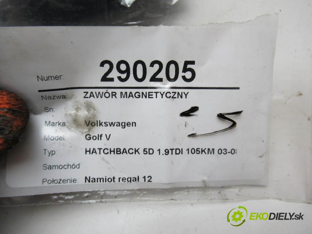 Volkswagen Golf V    HATCHBACK 5D 1.9TDI 105KM 03-08  Ventil magnetický 6Q0906625 (Ostatné)