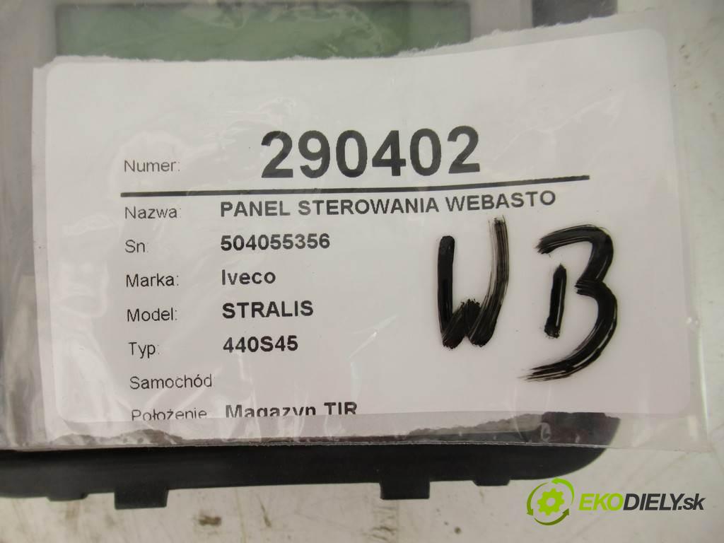 Iveco STRALIS    440S45  Panel ovládania Webasto 504055356