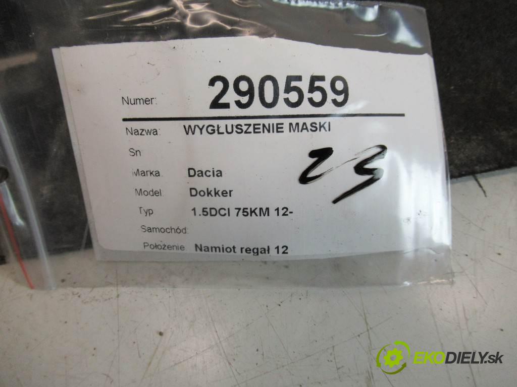 Dacia Dokker    1.5DCI 75KM 12-  odhlučnění kapoty 658403699R