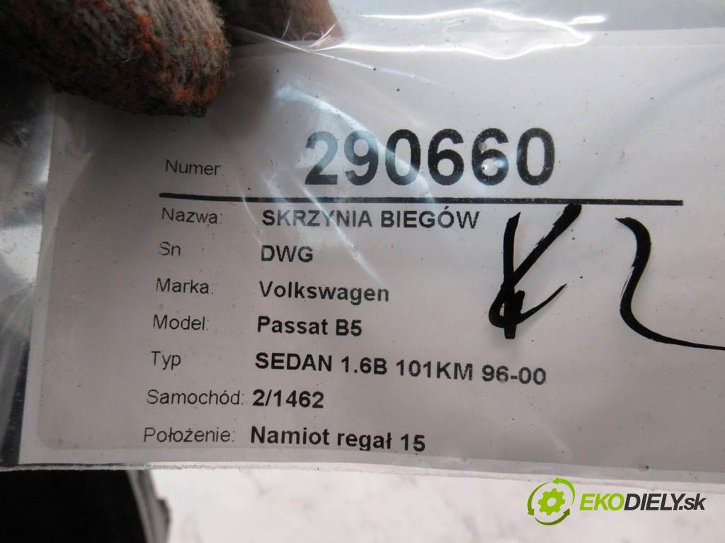 Volkswagen Passat B5  2001 74KW SEDAN 1.6B 101KM 96-00 1600 Prevodovka DWG (Prevodovky)