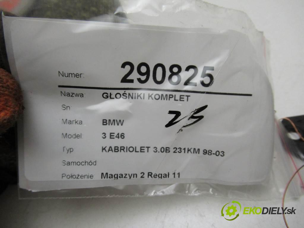 BMW 3 E46    KABRIOLET 3.0B 231KM 98-03  reproduktory 8368244 8374698