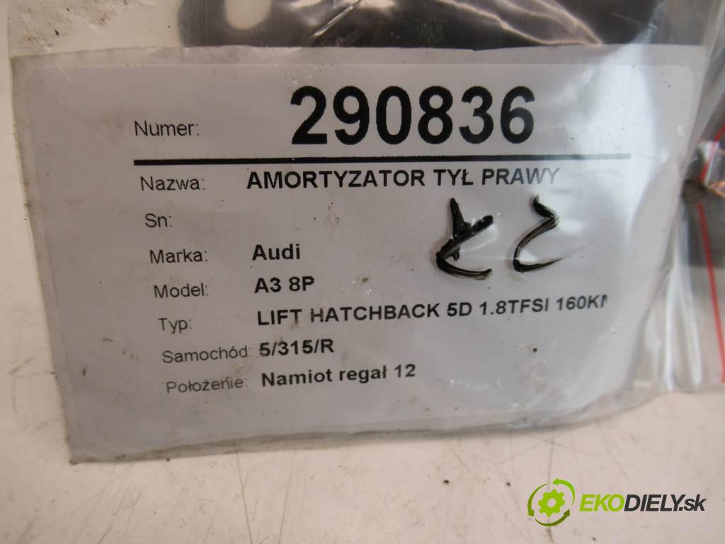 Audi A3 8P  2009 118 kW LIFT HATCHBACK 5D 1.8TFSI 160KM 08-13 1800 Tlmič zad pravy  (Zadné pravé)