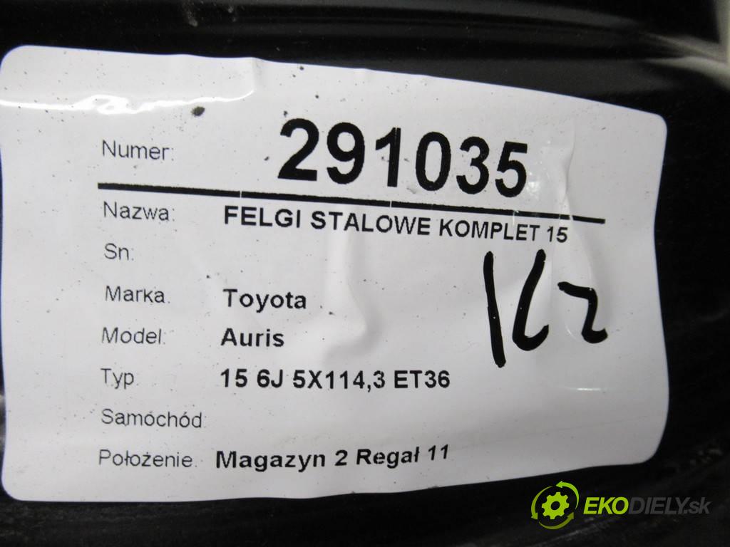 Toyota Auris     15 6J 5X114,3 ET36  disky plechové 15  (Plechové)