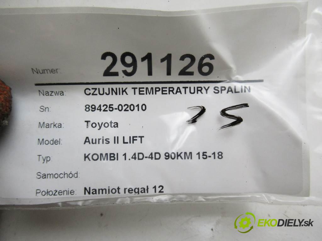 Toyota Auris II LIFT    KOMBI 1.4D-4D 90KM 15-18  Snímač teploty spalín 89425-02010 (Snímače)