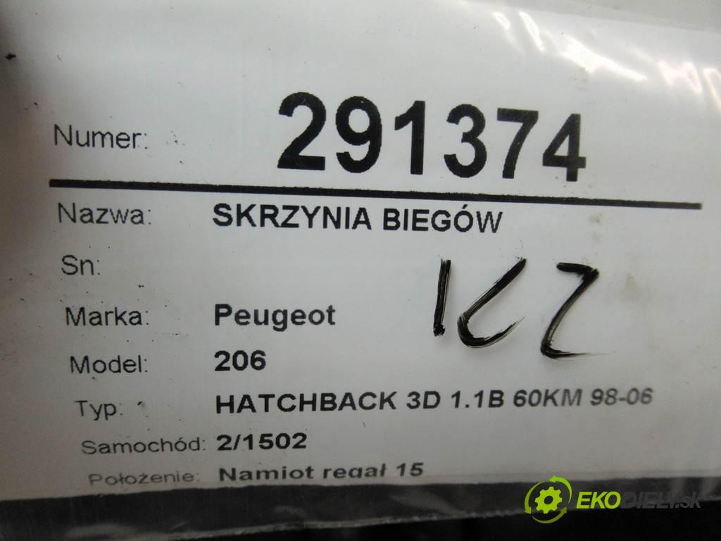 Peugeot 206  2001 44 kW HATCHBACK 3D 1.1B 60KM 98-06 1100 Prevodovka  (Prevodovky)