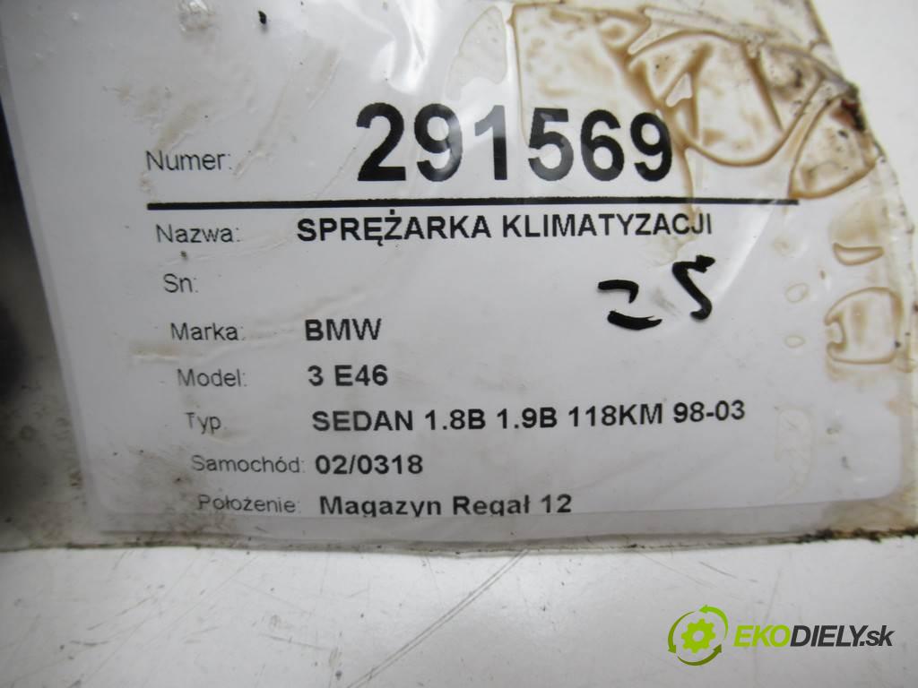 BMW 3 E46  1996  SEDAN 1.8B 1.9B 118KM 98-03 1900 kompresor klimatizace 8375319 (Kompresory)