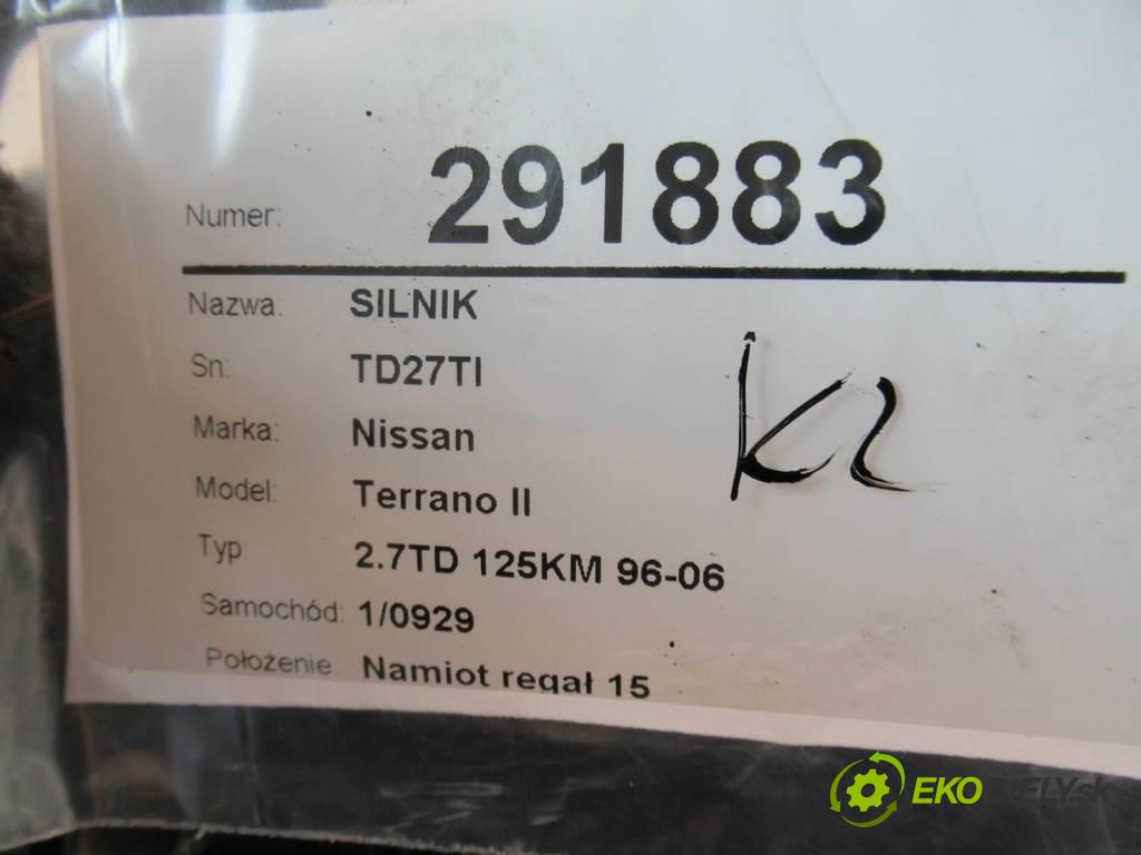 Nissan Terrano II  1999 92 kW 2.7TD 125KM 96-06 2800 motor TD27TI (Motory (kompletní))