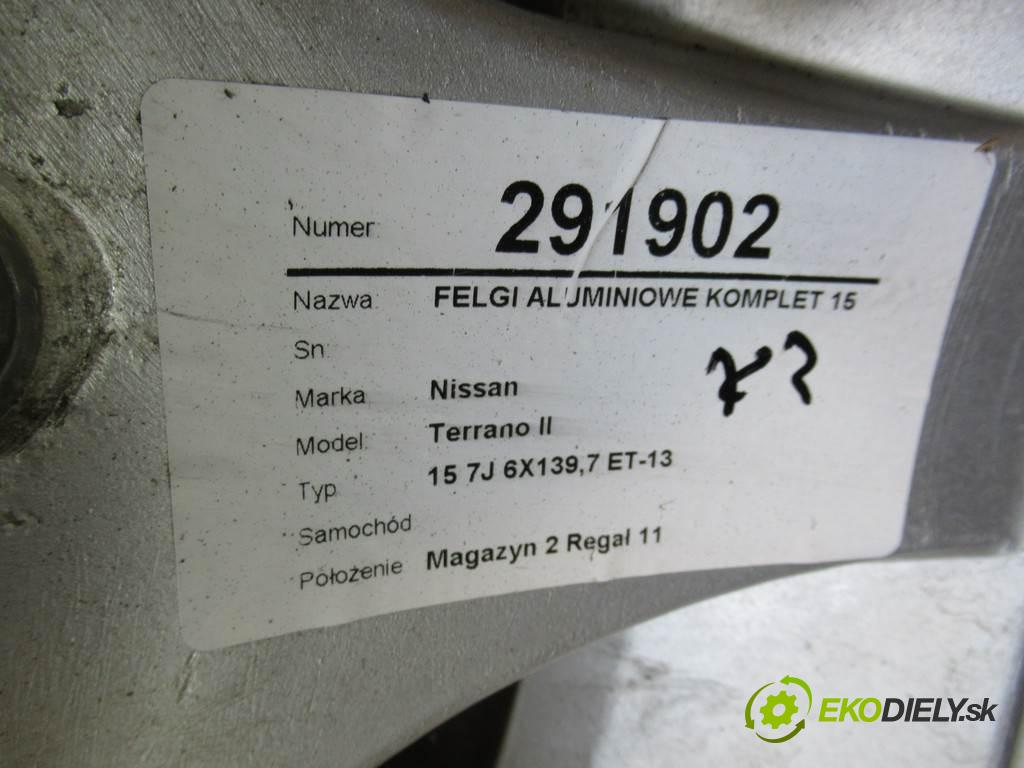 Nissan Terrano II    15 7J 6X139,7 ET-13  kolesa disky hliníkové 15