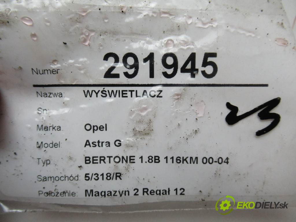 Opel Astra G  2000 85KW BERTONE 1.8B 116KM 00-04 1796 Dislpej 009133265 (Prístrojové dosky, displeje)