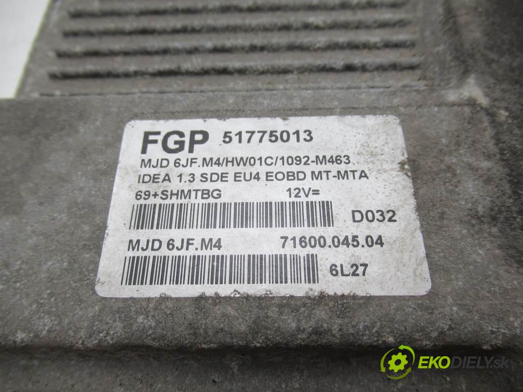 Fiat Idea  2007 51kw 1.3JTD Multijet 70KM 03-10 1248 riadiaca jednotka Motor 51775013 (Riadiace jednotky)