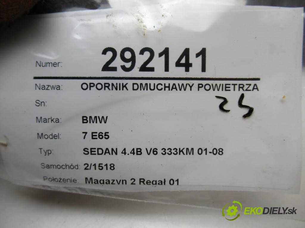 BMW 7 E65  2002  SEDAN 4.4B V8 333KM 01-08 4400 Odpor, rezistor kúrenia vzduchu 6918873 (Odpory (rezistory) kúrenia)