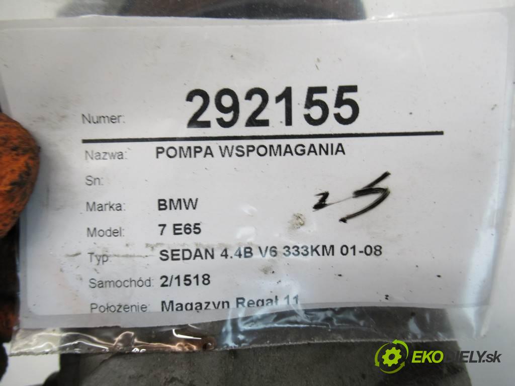 BMW 7 E65  2002  SEDAN 4.4B V8 333KM 01-08 4400 Pumpa servočerpadlo  (Servočerpadlá, pumpy riadenia)