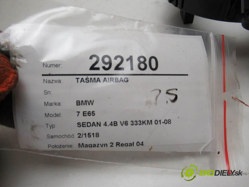 BMW 7 E65  2002  SEDAN 4.4B V8 333KM 01-08 4400 Krúžok, slimák airbag 6911514 (Airbagy)