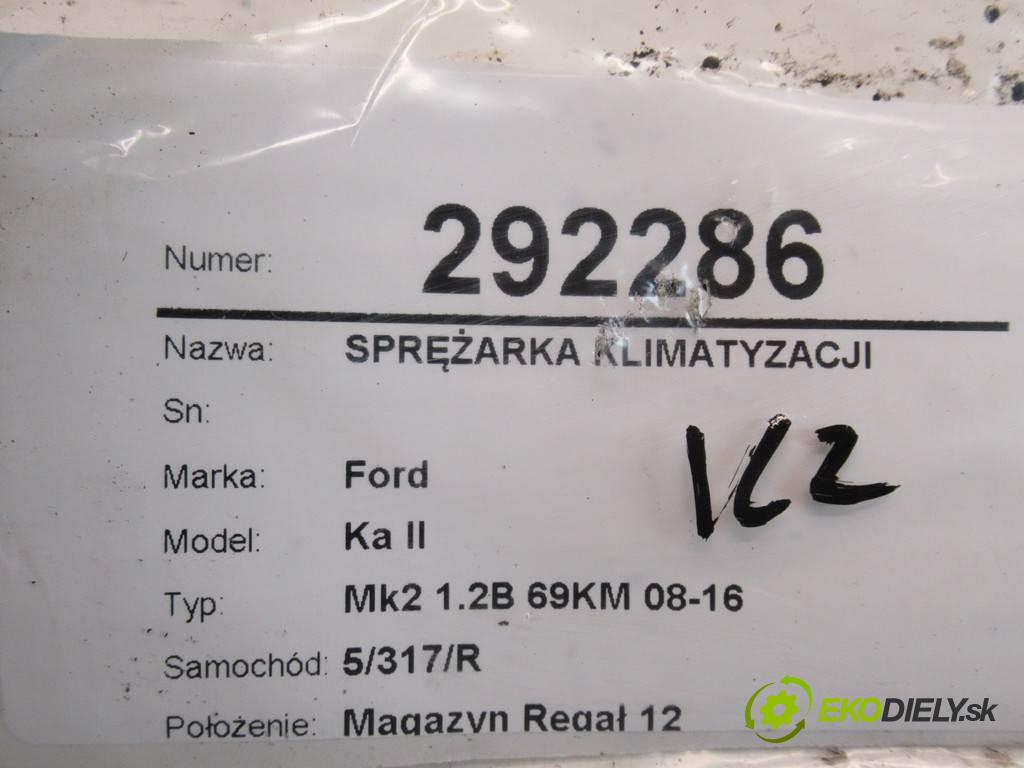 Ford Ka II  2009 51 kW Mk2 1.2B 69KM 08-16 1200 Kompresor klimatizácie 51747318 (Kompresory klimatizácie)