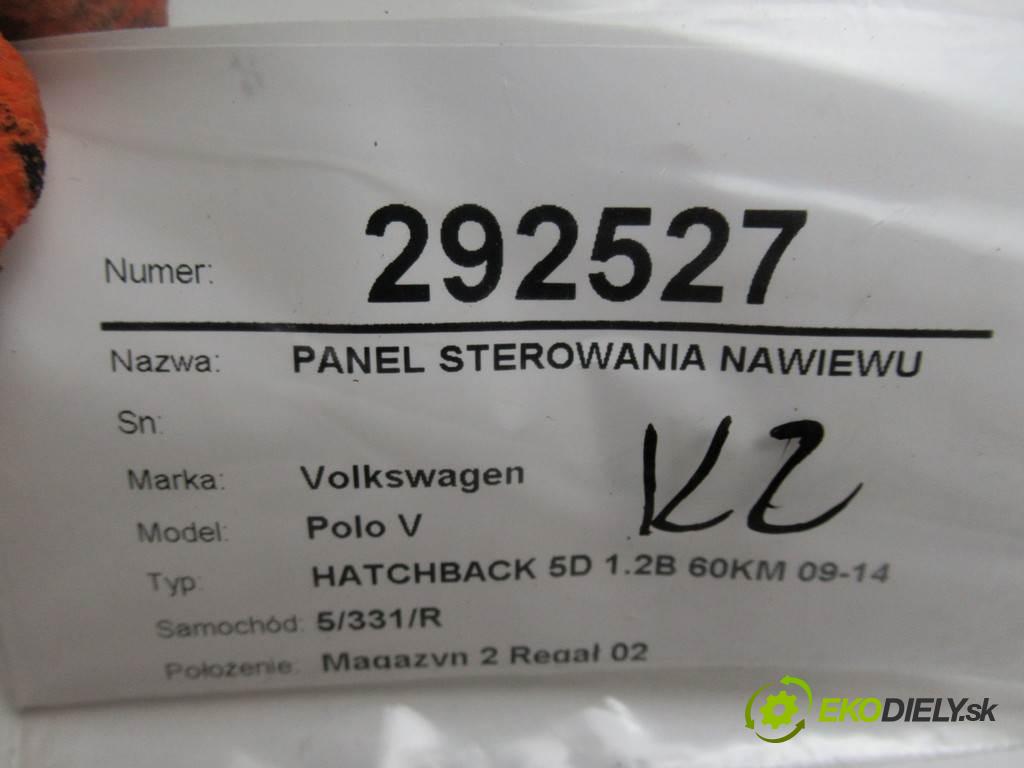 Volkswagen Polo V  2010 51 kW HATCHBACK 5D 1.2B 60KM 09-14 1200 Panel ovládaní topení 6R0820045J (Ovládaní topení a přepínače)