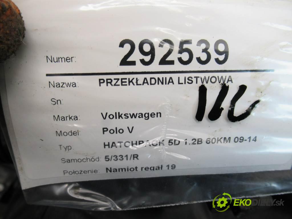 Volkswagen Polo V  2010 51 kW HATCHBACK 5D 1.2B 60KM 09-14 1200 riadenie 6R1423051AA (Riadenia)