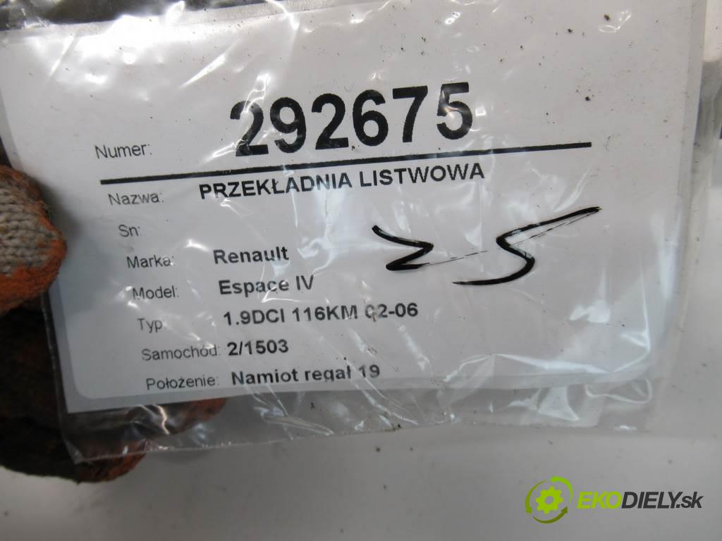 Renault Espace IV  2003 85 kW 1.9DCI 116KM 02-06 1900 riadenie 6820000061 (Riadenia)
