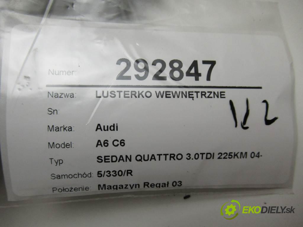 Audi A6 C6  2005 165 kW SEDAN QUATTRO 3.0TDI 225KM 04-08 3000 zpětné zrcátko vnitřní  (Světla vnitřní)