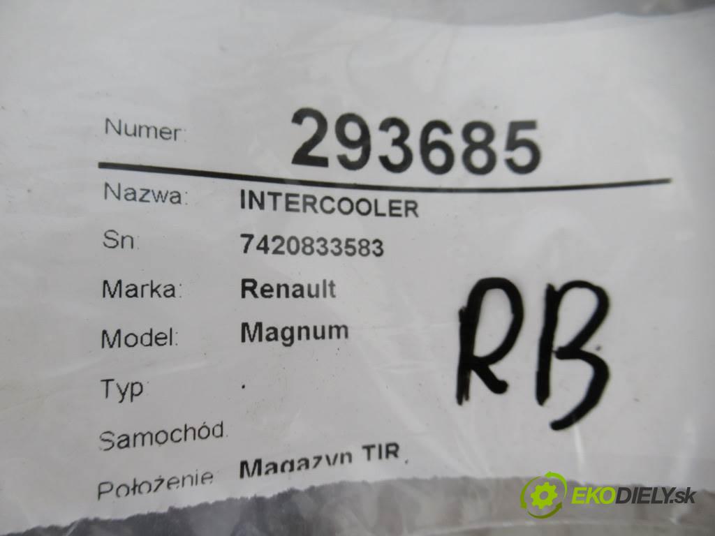 Renault Magnum    .  intercooler 7420833583 (Chladiče nasávaného vzduchu (intercoolery))