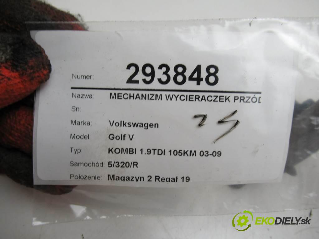 Volkswagen Golf V  2009 77 kW KOMBI 1.9TDI 105KM 03-09 1900 Mechanizmus stieračov predný 1K1955023G (Motorčeky stieračov predné)