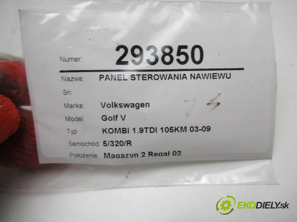 Volkswagen Golf V  2009 77 kW KOMBI 1.9TDI 105KM 03-09 1900 Panel ovládania kúrenia 1K0907044CT (Prepínače, spínače, tlačidlá a ovládače kúrenia)