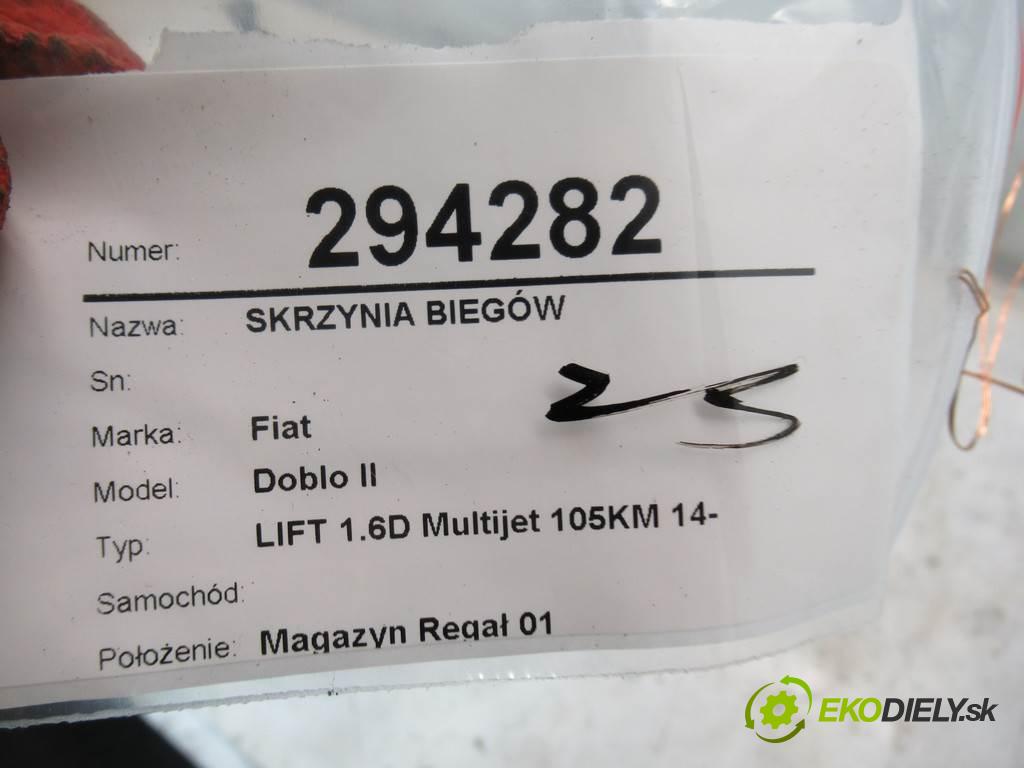 Fiat Doblo II    LIFT 1.6D Multijet 105KM 14-  Prevodovka  (Prevodovky)
