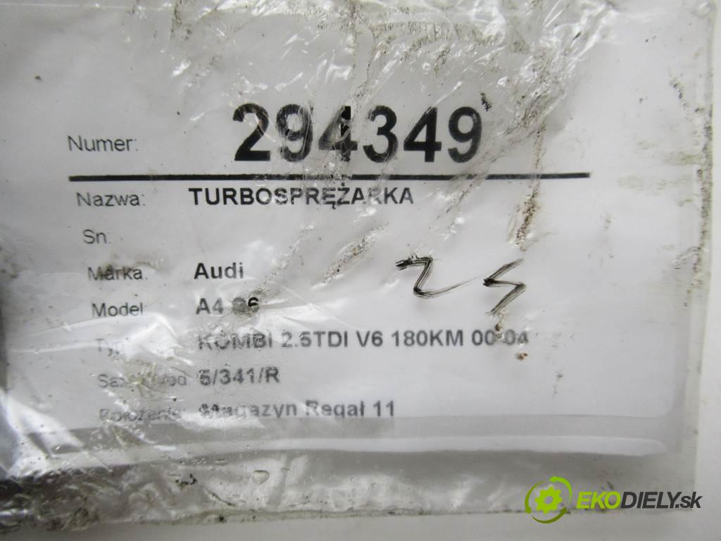 Audi A4 B6  2002 132 kW KOMBI 2.5TDI V6 180KM 00-04 2500 Turbodúchadlo,turbo 059145701F (Turbodúchadlá (kompletné))