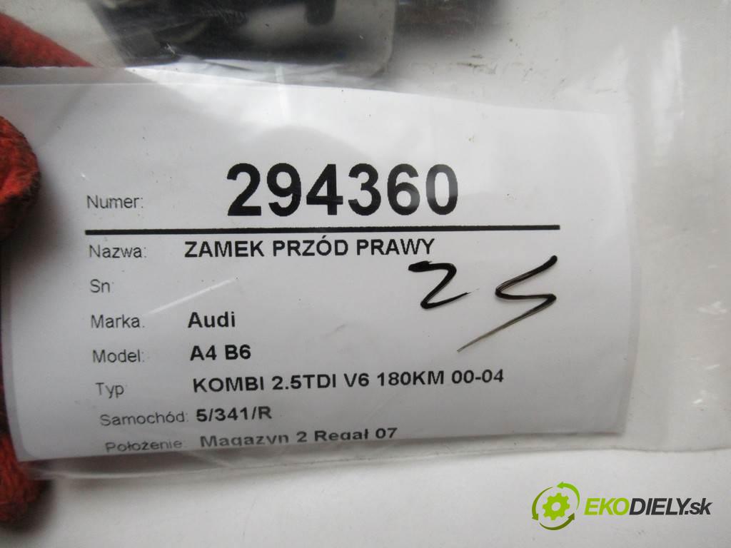 Audi A4 B6  2002 132 kW KOMBI 2.5TDI V6 180KM 00-04 2500 zámok přední část pravý 8E1837016C