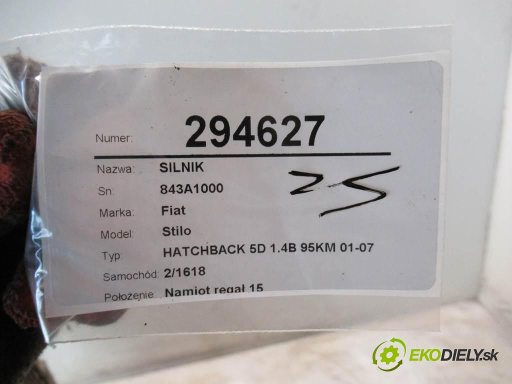 Fiat Stilo  2005 70 kW HATCHBACK 5D 1.4B 95KM 01-07 1400 Motor 843A1000  (Motory (kompletné))