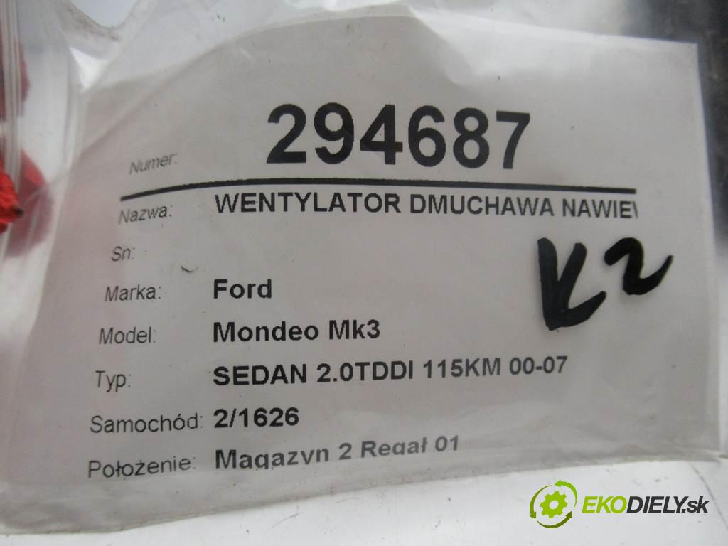 Ford Mondeo Mk3  2001 85 kW SEDAN 2.0TDDI 115KM 00-07 2000 Ventilátor ventilátor kúrenia 1S7H-18456-AB (Ventilátory kúrenia)