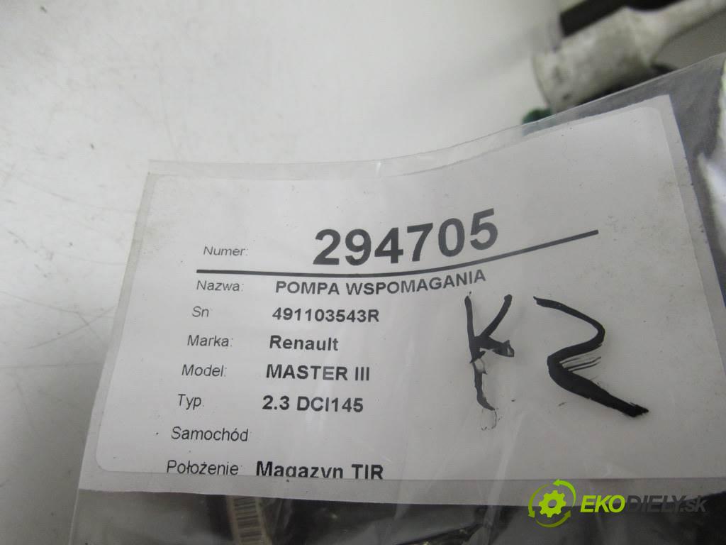 Renault MASTER III    2.3 DCI145  pumpa servočerpadlo 491103543R (Servočerpadlá, pumpy řízení)