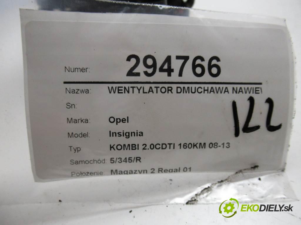 Opel Insignia  2011  KOMBI 2.0CDTI 160KM 08-13 2000 Ventilátor ventilátor kúrenia  (Ventilátory kúrenia)