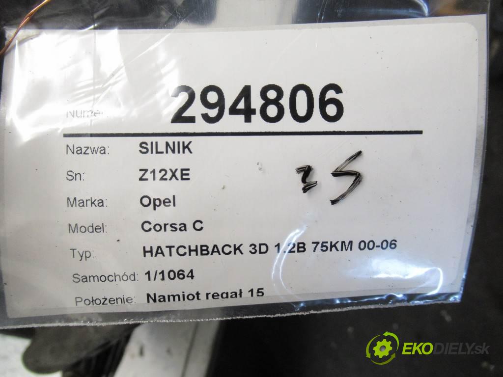 Opel Corsa C  2001 55 kW HATCHBACK 3D 1.2B 75KM 00-06 1200 Motor Z12XE (Motory (kompletné))