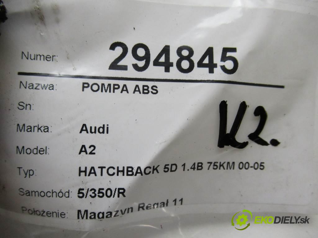 Audi A2  2002 55 kW HATCHBACK 5D 1.4B 75KM 00-05 1400 Pumpa ABS 8Z0614517G 8Z0907379D (Pumpy ABS)