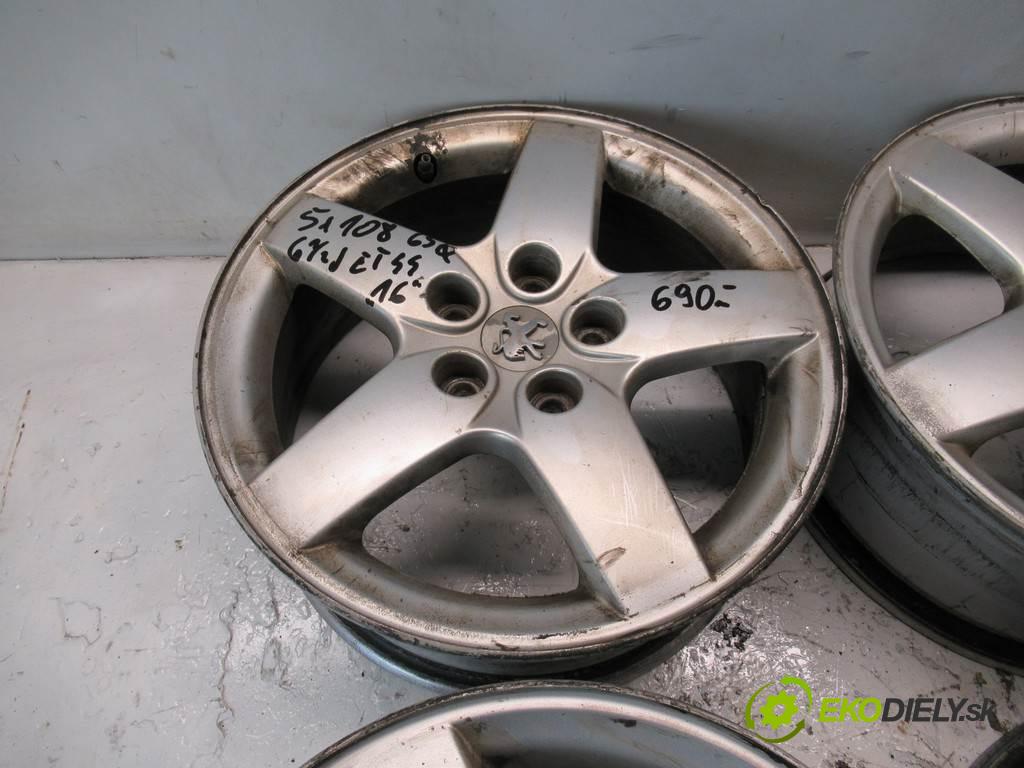 Peugeot     16 6,5J 5X108 ET44  disky hliníkové 16  (Hliníkové)