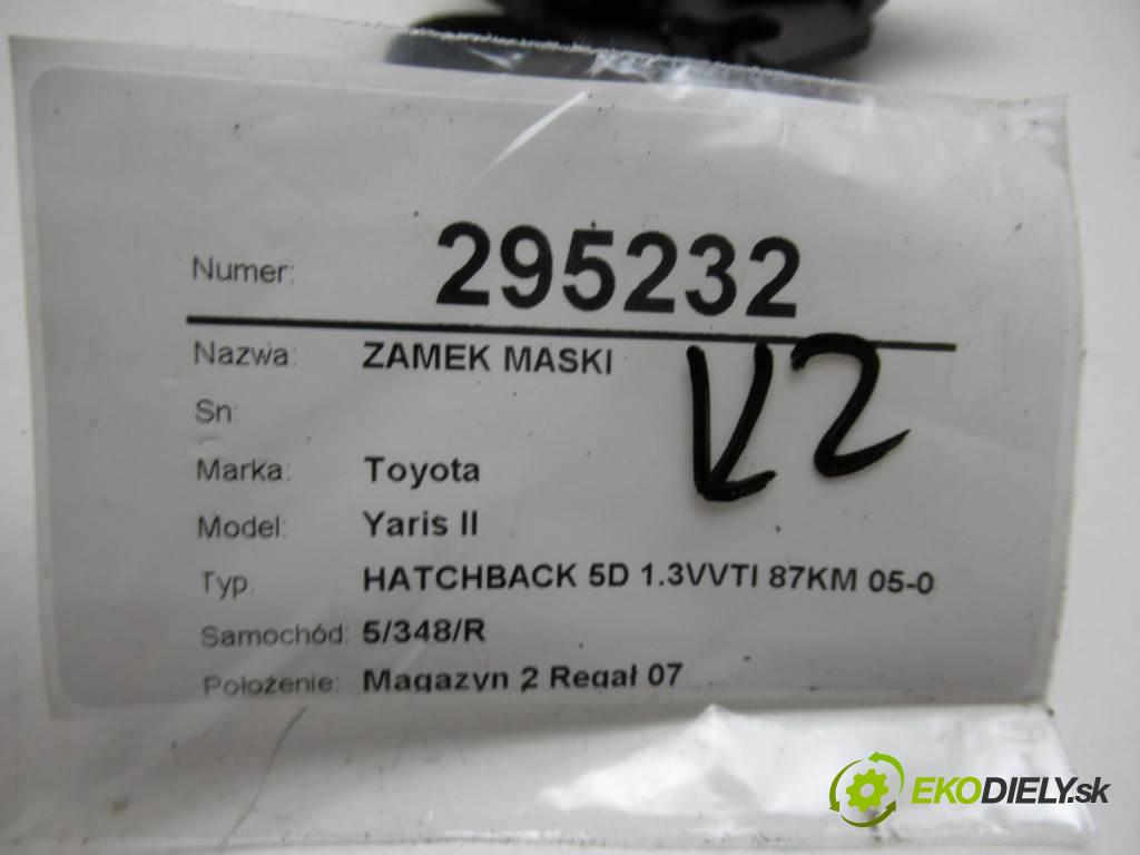 Toyota Yaris II  2007 64 kW HATCHBACK 5D 1.3VVTI 87KM 05-08 1300 zámok kapoty