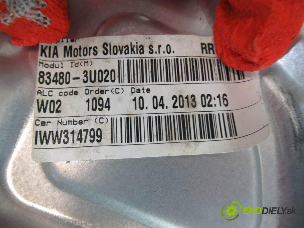 Kia Sportage III  2013 100 kW 2.0CRDI 136KM 10-15 2000 Mechanizmus okna zad pravy 83480-3U020 (Ostatné)